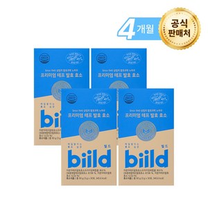 biild 빌드 프리미엄 슈퍼 곡물 푸드 테프 발효 효소, 30회분, 4박스