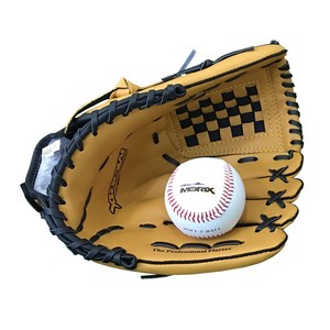 프로모릭스 야구글러브 + 안전야구공(1개), 브라운+야구공, 1개