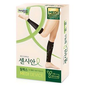 센시안 릴렉스 압박밴드 블랙, 1개, 종아리/무릎형, M-L × 1개