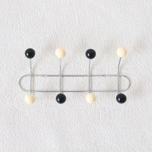 컬러볼 코트랙 붙이는 옷 모자 걸이 부착 행거 8구, 1개, 컬러볼코트랙 8구 - 버터&블랙