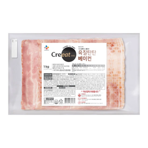 CJ 크레잇 육질탄탄 베이컨 1kg, 3개