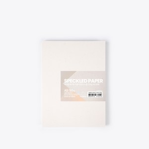 PapePhant 두꺼운 화이트 티끌지(한지 느낌), 220g A5 50매