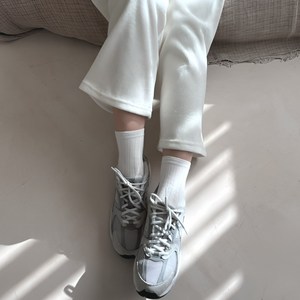 메이크앤 골지 패션 양말 무지 5켤레 세트