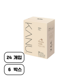 카누 바닐라 라떼 커피믹스, 17.3g, 24개입, 6개