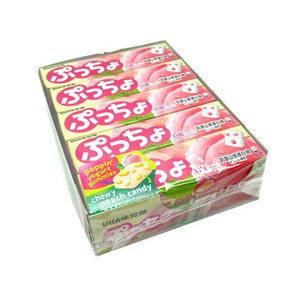 푸쵸 유하미카쿠토 스틱 캔디 피치, 50g, 10개