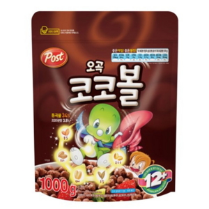 포스트 오곡 코코볼 시리얼, 1kg, 4개