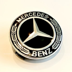 BENZ 벤츠 휠캡 올블랙 68mm 클립형 1대분 4개세트, 4개