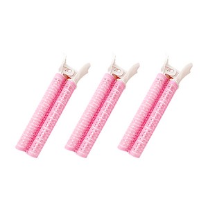 뿌리 볼륨 집게 펌 셀프 앞머리 정수리 헤어 핀 구르프, 1개, 뿌리볼륨_펌 (핑크 3P)