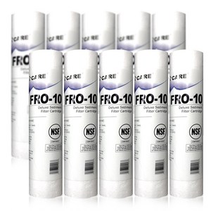 ICARE 10인치 하우징 침전 세디먼트 1차 정수기 필터 FRO-10, 10개, 하우징세디필터(FRO-10)