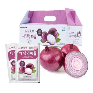 나애게 무안 자색양파즙 90팩 100ml 뿌리껍질 통째, 3L, 3개