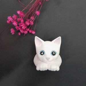 수제몰드 - 야옹이2D / 고양이몰드 / 미니고양이 / 석고몰드 / 석고방향제몰드