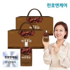 [천호엔케어] 천심본 녹용홍삼 80ml 30팩 2박스, 2.4L, 2개