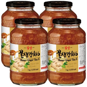 꽃샘식품 꿀생강차 S, 1kg, 1개입, 4개