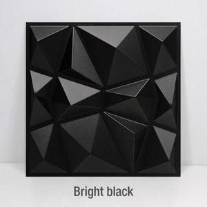 3D 입체 벽 스티커 장식 거실 벽지 벽화 방수 패널 금형 욕실 주방 30x30cm, 01 Bight black