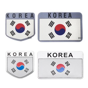 [발통마켓] 태극기 반사 스티커 엠블럼 데칼 방수 국기 대한민국 KOREA, 선택4번엠블럼사각형, 1개