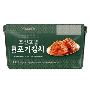 조선호텔김치 신라호텔김치 썰은 포기김치 밀폐용기, 1.9kg, 1개