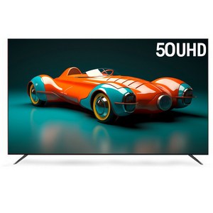 프리토스 50인치 127cm 4K UHD LED 중소기업 TV 에너지효율 1등급, 고객직접설치, 스탠드형, 50UHD