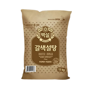 백설 갈색 설탕 15kg, 1개