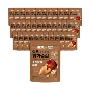 허닭ON 촉촉퐁당 실온 닭가슴살 소이갈릭소스, 120g, 36개