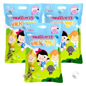 캐리와 친구들 비타C 1000정 복숭아맛 어린이 생일잔치, 3개