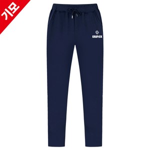 [당일출고/기모추가] 픽로고 트레이닝 바지 빅사이즈 남자여성 ZATB_0004