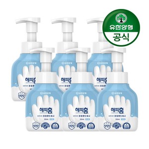 유한양행 해피홈 SAFE365 핸드워시 용기형 무향, 350ml, 6개