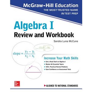 (영문도서) McGaw-Hill Education Algeba I Review and Wokbook Papeback, McGaw-Hill Companies