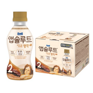 매일유업 앱솔루트 명작 2FL 액상 분유 2단계 6p + 니플1p, 240ml, 6개