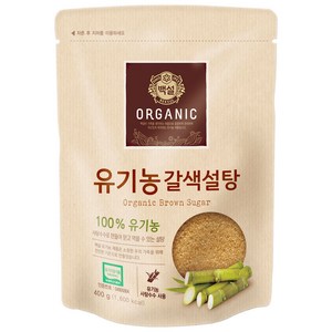[메가마트]CJ 백설 유기농 갈색설탕 400g, 1개