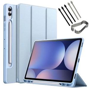 갤럭시탭S10 플러스 울트라 북커버 케이스 S펜슬 수납 S10+ Ultra 삼성 케이스나라, 스카이, 1개