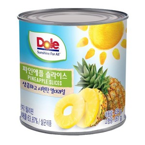 동원 Dole 파인애플 슬라이스, 439g, 3개