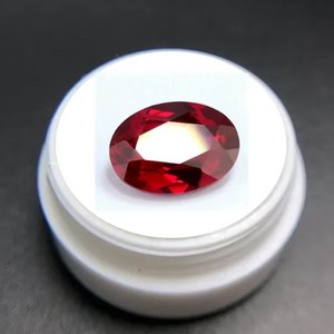 Ruby Brilliant Cut 레드 루비 타원형 원석 천연 채광 DIY 주얼리 제작 VVS 보석 10x14mm 4A 127746