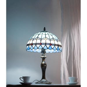 포유 치타코 블루 스테인드글라스 단스탠드 빈티지 레트로 감성 협탁 조명 유리 무드등 스탠드