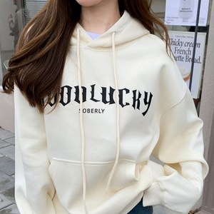 후드티 루즈핏 데일리룩 프린팅 오버핏 긴팔티 캐주얼 남성 여성 공용 봄 가을 겨울
