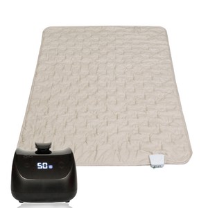 더따슴 워셔블 온수매트 베이지 싱글, 155x93cm