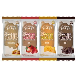 [맘스케이크] 우리밀 카스테라 / 4가지맛(오리지널 딸기 황치즈 초코) x 5개씩, 30g, 20개