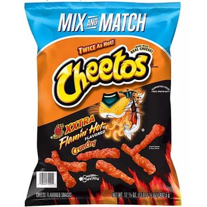 [미국직배송]치토스 크런치 플레이밍 핫 더블 엑스트라 초대용량 506.7g Cheetos Crunchy XXTRA Flamin' Hot, 1개