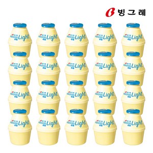 빙그레 바나나맛 라이트 우유, 240ml, 20개