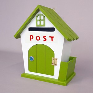 원진엘앤비 우드하우스 메모꽂이함 그린, POST, 1개
