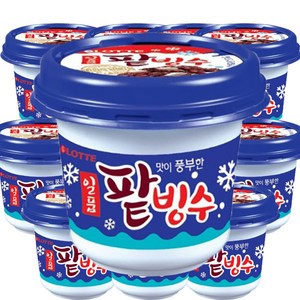 롯데제과 일품 팥빙수 한박스 아이스크림, 240ml, 12개