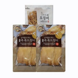 촉촉오징어 왕특대 4미(2미X2봉)+오징어채 1봉(50g)[33855921], 1세트