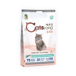 캐츠랑 전연령 인도어 2Kg 건식사료, 닭+참치, 5kg, 1개