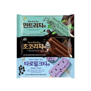 서주 민트리치.초코리치.타로밀크티바 3종 30개 세트 간식아이스크림 후식아이스크림 맛있는아이스크림 민, ☆이게좋아요_, 70ml