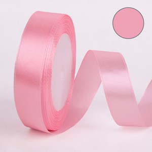 [HANNAL] 유광 공단 리본원단20mm 선물포장, 2p, 핑크