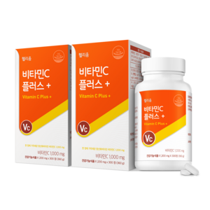 헬리움 온가족 비타민C 1 000mg 플러스 고함량 대용량 간편한 항산화 케어 식약처 인정 건강기능식품, 300정, 2개