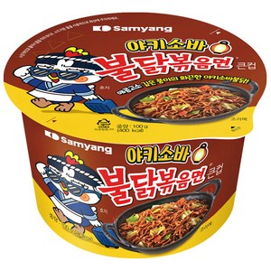 불닭볶음면 야끼소바 큰컵라면 100g, 1개