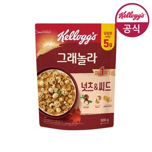 켈로그 넛츠 앤 씨드 그래놀라 시리얼, 500g, 1개