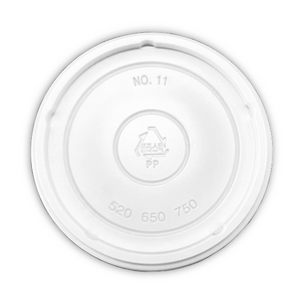 종이용기 PP 뚜껑 겸용 520ml 750ml, 100개, 1개