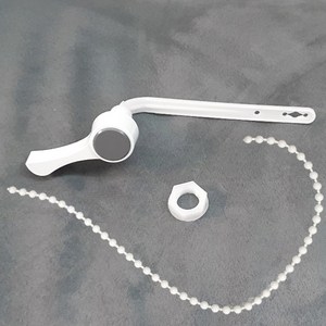 본라이프 국산 양변기 물내림 손잡이 내림핸들 변기레버줄 구술줄세트 시크한그레이, 1개, 그레이