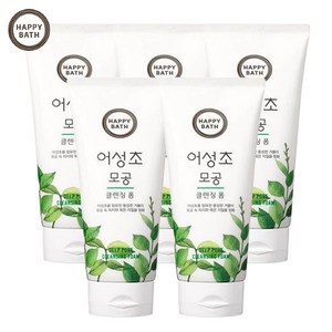 해피바스 어성초 모공 클렌징폼, 200g, 5개